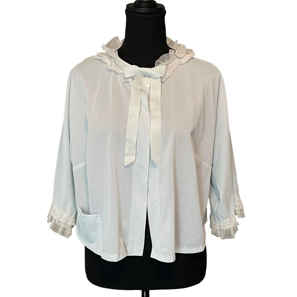 VTG 60’s The Stella Fagim Laced Bed Jacket Lingerie